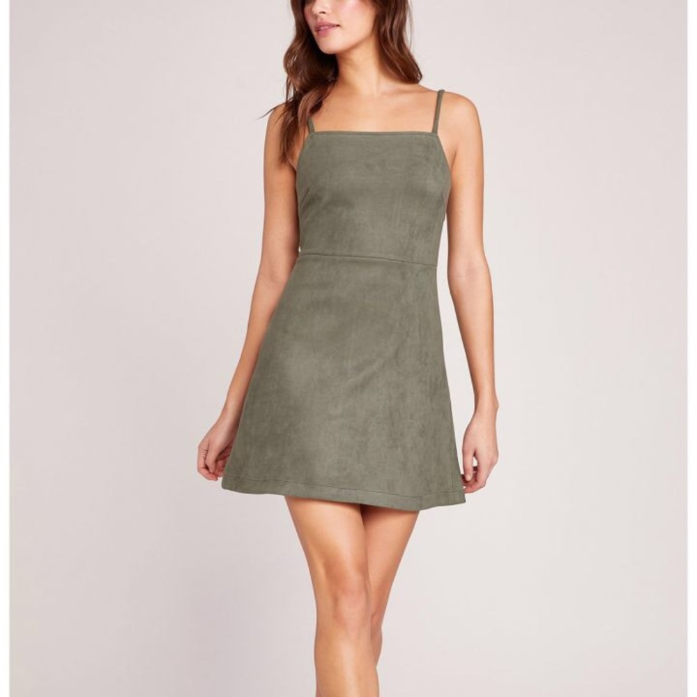 Jack by BB Dakota Green Suede Dress. Size Large.